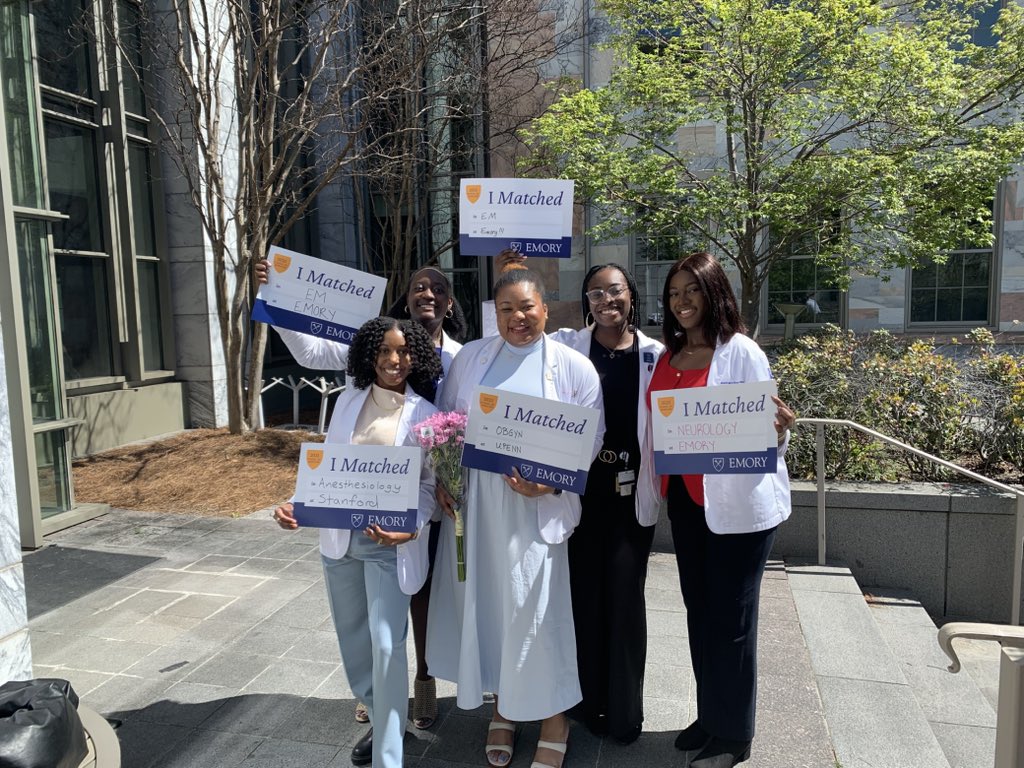 docwithapurpose's tweet image. So proud of my #mentees as they take the next step in their journeys to becoming outstanding physicians! Watching them grow, learn & persevere has been an honor! Next stop residency!
Congrats, #EmoryMatchDay Class of 2025! 🎉🎉#Match2025 #Match25 @EmoryMedicine @EmoryEmpact