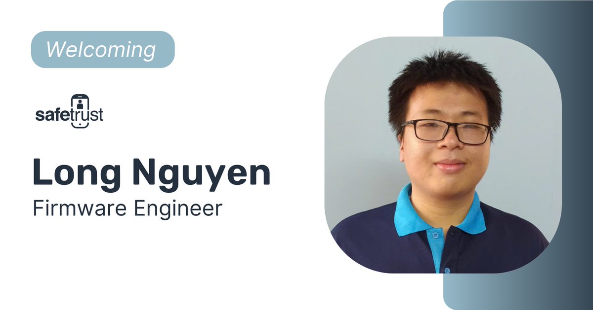 Safetrust_'s tweet image. 🚀 Welcome Long Nguyen – Firmware Engineer!
Long brings experience in firmware engineering, focusing on unit testing, coding, and system configuration. Excited to have him on the team! 👏
#FirmwareEngineer #Hiring #Safetrust