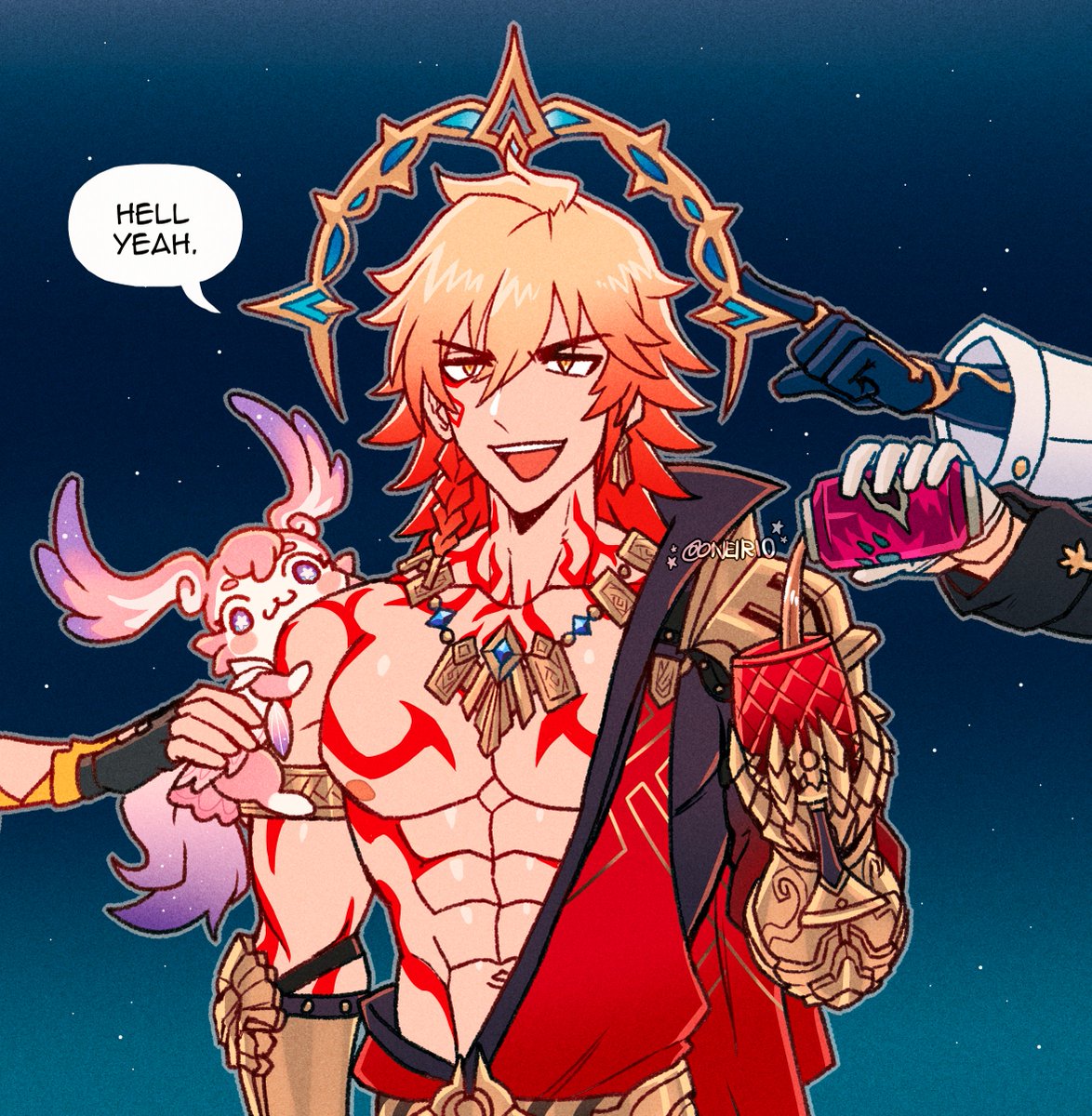 Oneirio's tweet image. [HSR] mydei is pretty fun guys 🦁