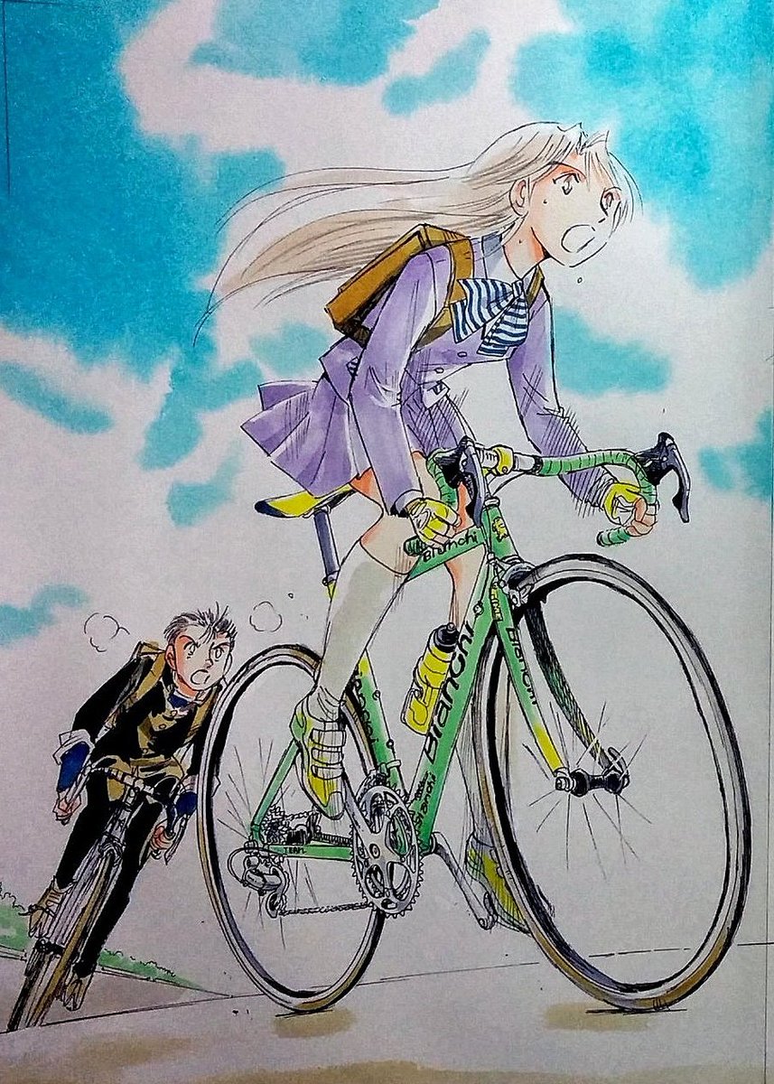 「サドル箱(?)からやっと発掘1998年製セライタリア 『フライトチタニウム マル」|宮尾岳のイラスト