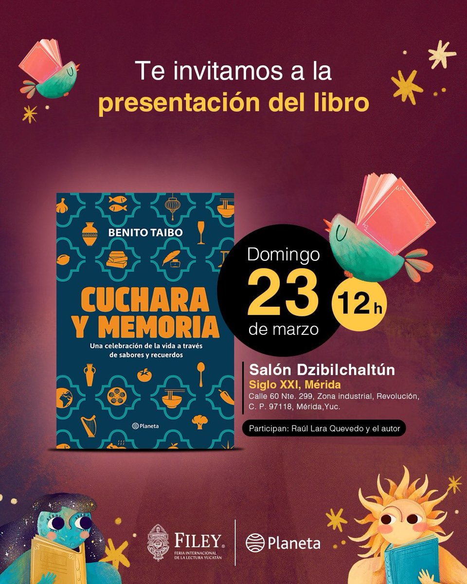 ¡El domingo en Mérida!
Los espero.
Abrazo grande.