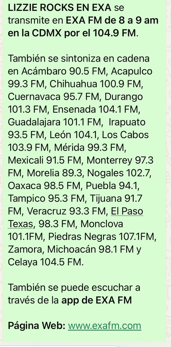 Amigos mañana entrevista 🎧 y SORPRESA en programa #lizzierocks en <a href="/ExaFM/">Exa FM</a> 104.9FM radio 📻‼️‼️ Tempranito 8-9am‼️‼️🎼 No se lo pueden perder habrá sorpresa!!! #victoriaviera hablaré de #papasporsiempre y cancion #DosMundos 🎤🎼💕