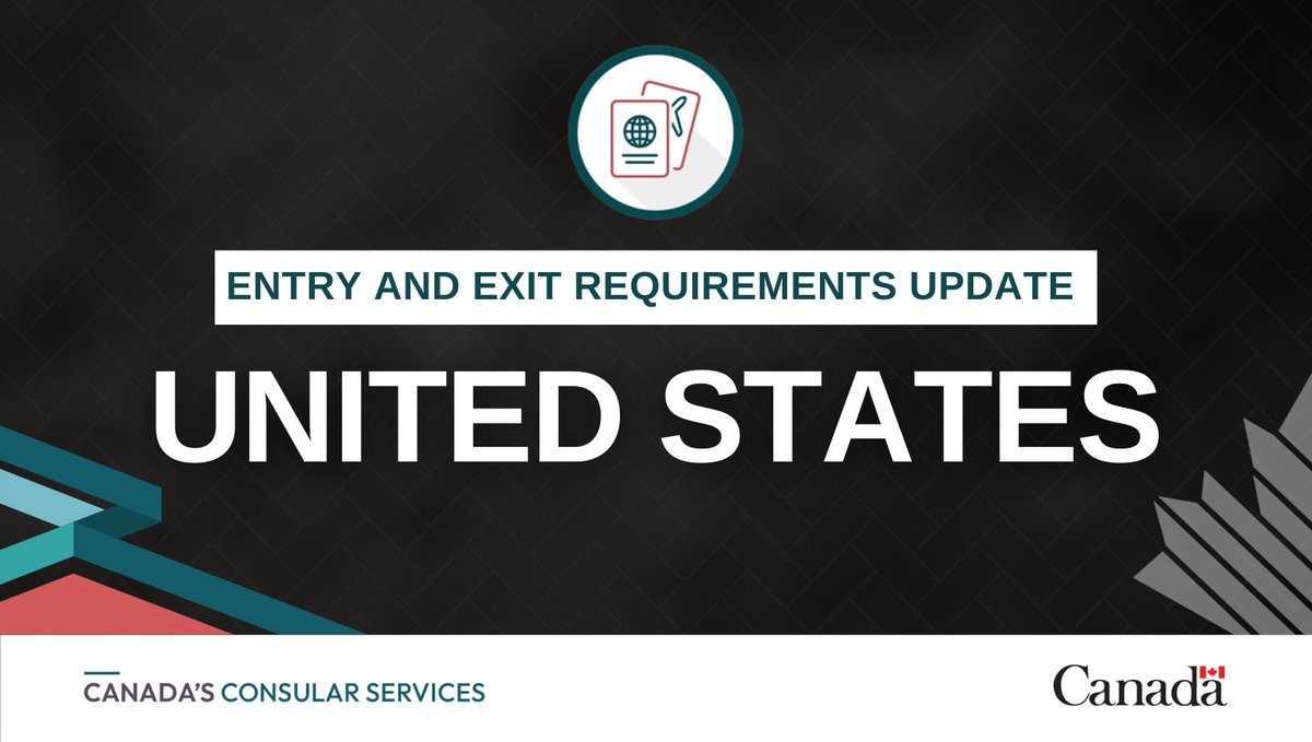 We have updated our travel advice for the #UnitedStates with information on new requirements for the registration of foreign nationals visiting for more than 30 days. More info: travel.gc.ca/destinations/u…