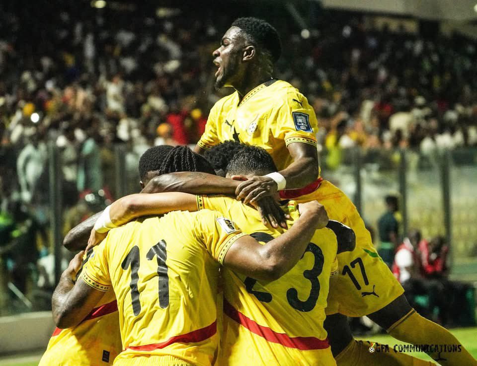 ThaddyDeBossy's tweet photo. 🌟 𝗙𝗜𝗩𝗘-𝗦𝗧𝗔𝗥 𝗣𝗘𝗥𝗙𝗢𝗥𝗠𝗔𝗡𝗖𝗘! 🤩✋🏾
Congratulations 🥳 
🇬🇭 Ghana 5️⃣-0️⃣ Chad 🇹🇩
A dominant display to secure all three points in style! 🔥💪🏾
This victory takes us to the top of the group with 12 points! 🔝🇬🇭
#BlackStars | #FIFAWCQ | #footballseason #ghanablackstar https://t.co/9Ji3WAOmqn