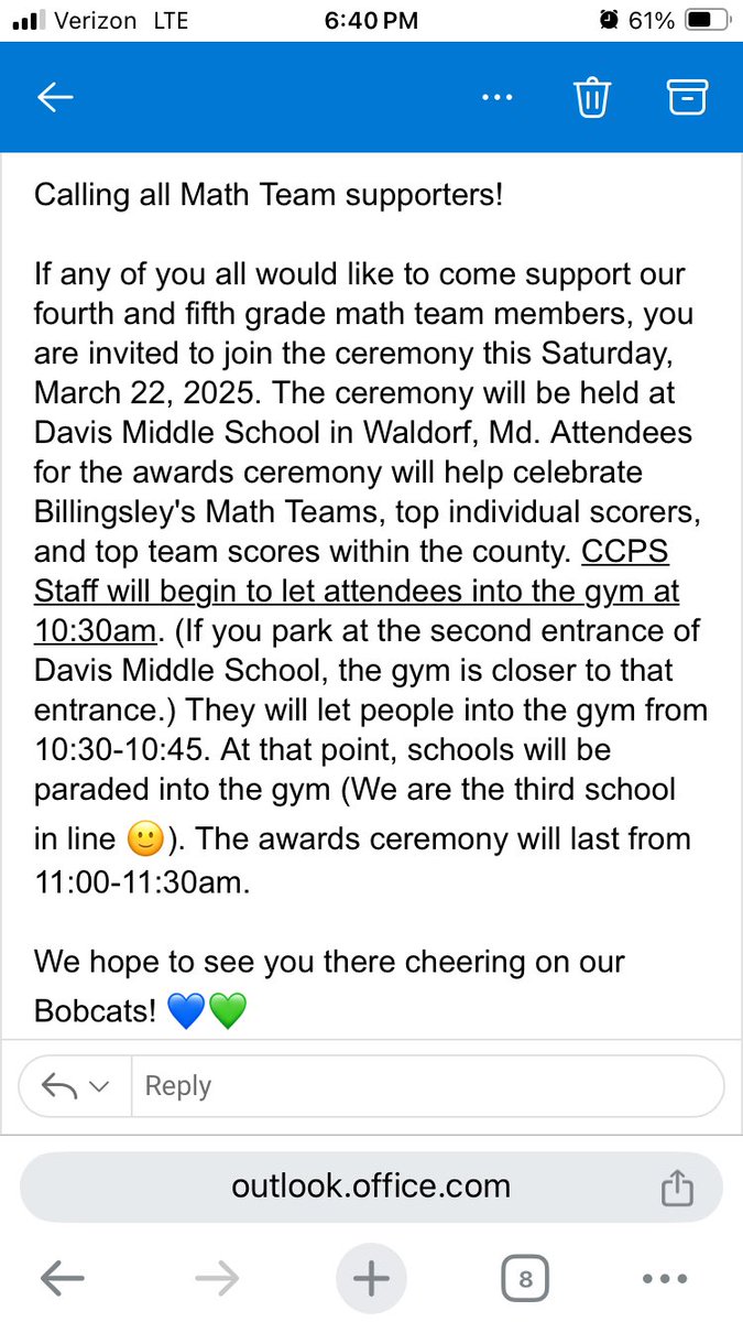 Good Luck to our Bobcat Math Teams!
#MathMania