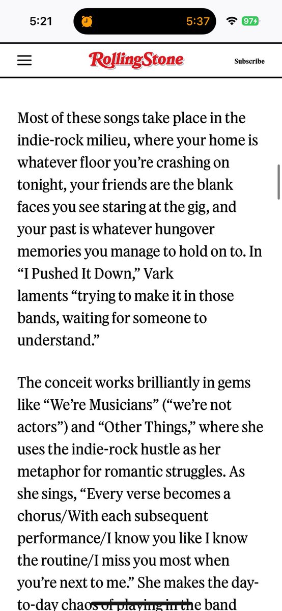 pictoria vark (@pictoriavark) on Twitter photo WOKE UP FROM A NAP ONLY TO SEE <a href="/RollingStone/">Rolling Stone</a> REVIEWED NOTHING STICKS ?!???
what an honor, truly. thank you so much <a href="/robsheff/">rob sheffield</a> for the kindest words abt this album that means so much to me š©· WOKE UP FROM A NAP ONLY TO SEE <a href="/RollingStone/">Rolling Stone</a> REVIEWED NOTHING STICKS ?!???
what an honor, truly. thank you so much <a href="/robsheff/">rob sheffield</a> for the kindest words abt this album that means so much to me š©·