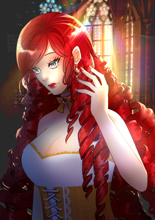 RumbyFish's tweet photo. ❤️Bernadine❤️
My curly redhead #OC
#originalcharacter #originalcharacterart #art https://t.co/ZG03uSDs9J