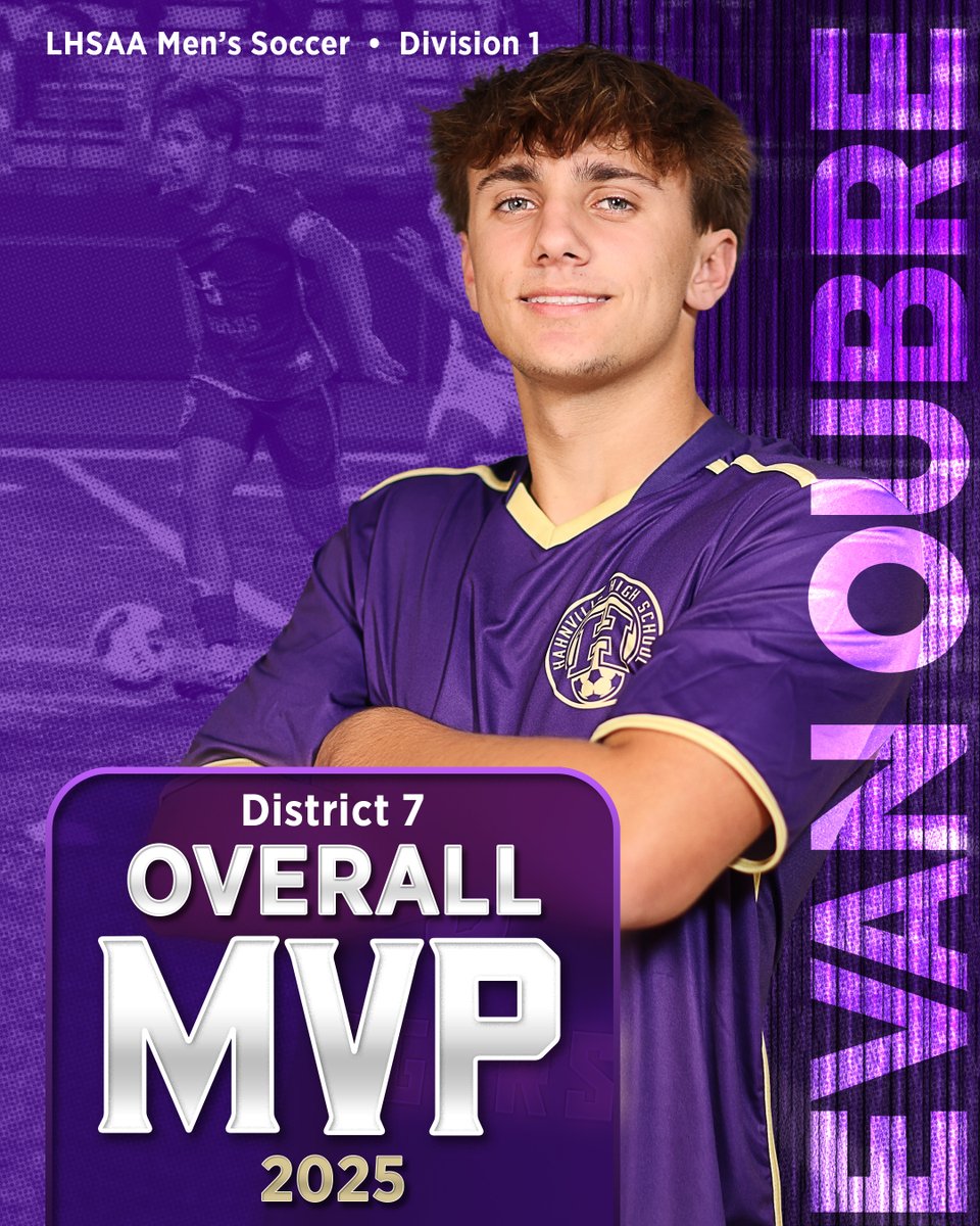 HahnvilleSoccer's tweet image. Congratulations to Evan Oubre.
District 7-1.
Overall MVP.