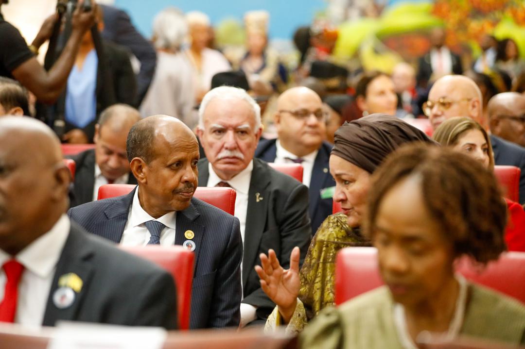 NuursViews's tweet image. Yesterday in Windhoek, H.E. @ymahmoudali, Chairperson of the AU Commission, attended the historic inauguration of H.E. Dr. Netumbo Nandi-Ndaitwah as the fifth President of the Republic of Namibia. The momentous occasion was graced by Heads of State &amp;amp; Government, former African…