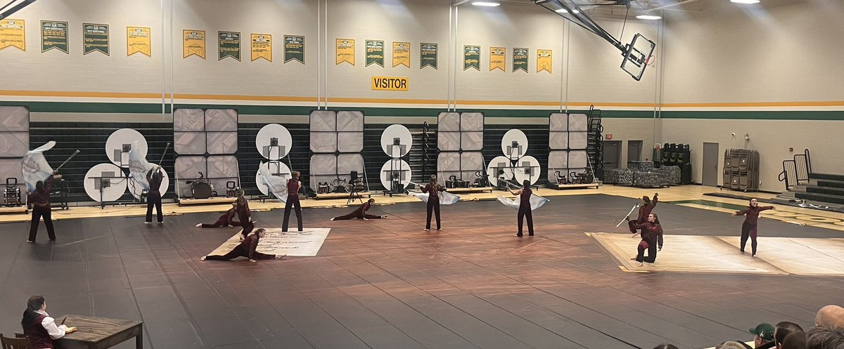 🎶 Watching the percussion ensemble and Guards at the GHS Community Performance.  🎵