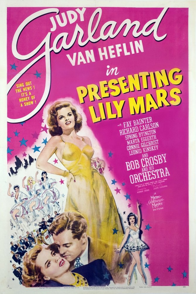 #ComingUpOnTCM 

PRESENTING LILY MARS (1943) Judy Garland, Van Heflin, Fay Bainter 
Dir.: Norman Taurog 1:30 PM PT  

A small-town girl fights for her big chance on Broadway.  

1h 44m | Musical | TV-PG  

#TCM #TCMParty #BoothTarkington