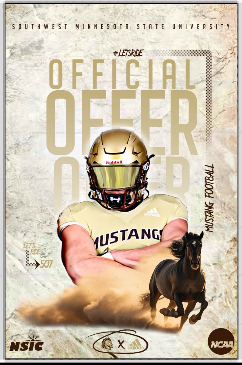 GageHenric93173's tweet photo. After a great phone call with @Coach_Charles89 I’m blessed to receive my first official offer from @SMSUfootball

@OJW_Scouting @PrepRedzone @247Sports @NWahlScouting @247recruiting https://t.co/hlb5jcGXW1