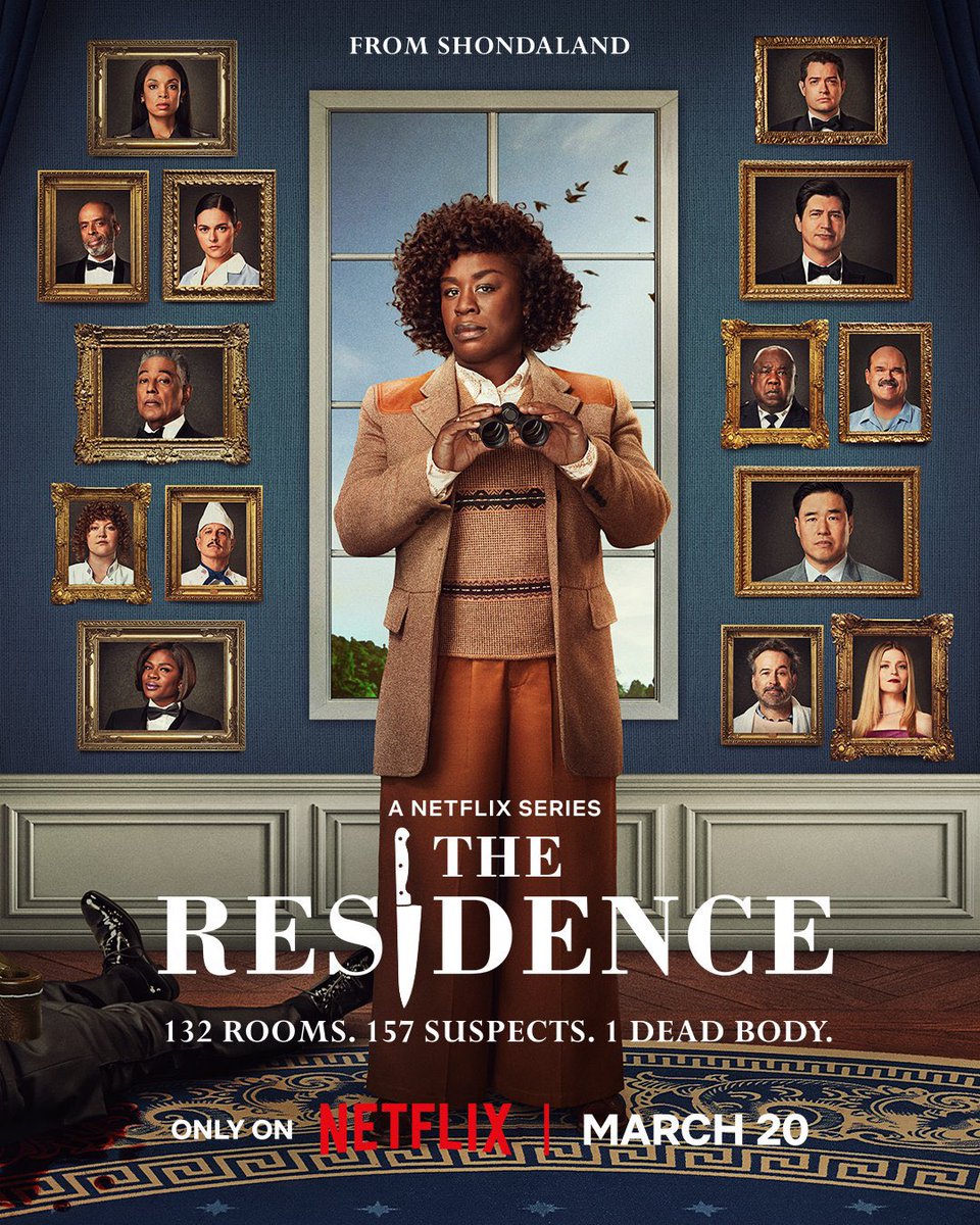 Hederah's tweet photo. #TheResidence on #Netflix is an entertaining whodunnit that I would happily watch another series of. Or more! Excellent. https://t.co/poiWHoqOXy