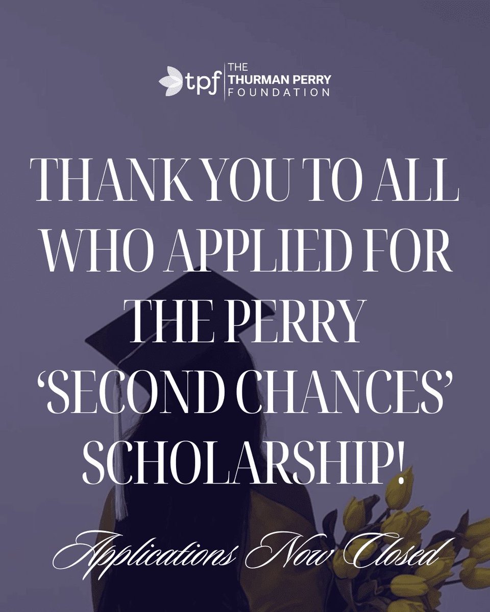 In the wake of the destruction of the Dept. of Education, ladies subscribe to the newsletter of thurmanperryfoundation.org

We are currently awarding $10,000 scholarships per winner in our 5th cycle. Winners of this cycle will be notified soon &amp; apps for 6th cycle open in November