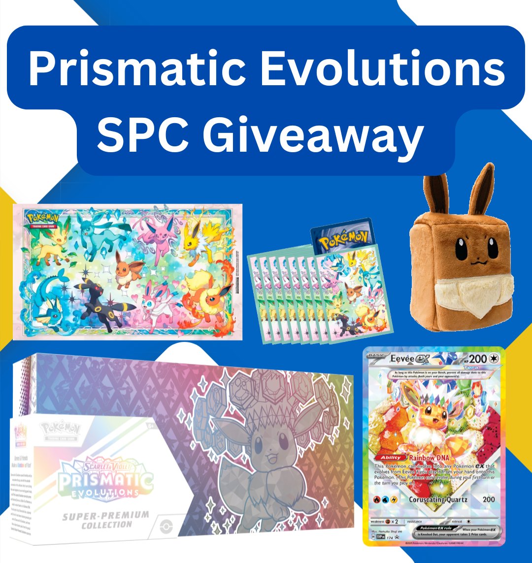 Pokemon Alerts & News (@poketcgalerts) on Twitter photo 🎁 Prismatic Evolutions SPC Giveaway
To celebrate the success of so many members of our Discord scoring the SPC, I want to give one away!
To join:
➡️ Follow <a href="/PokeTCGAlerts/">Pokemon Alerts & News</a>
➡️ Repost and Like THIS Tweet
1 Winner will be selected on May 16th, 2025! US Only. Good luck! 🤞 🎁 Prismatic Evolutions SPC Giveaway
To celebrate the success of so many members of our Discord scoring the SPC, I want to give one away!
To join:
➡️ Follow <a href="/PokeTCGAlerts/">Pokemon Alerts & News</a>
➡️ Repost and Like THIS Tweet
1 Winner will be selected on May 16th, 2025! US Only. Good luck! 🤞