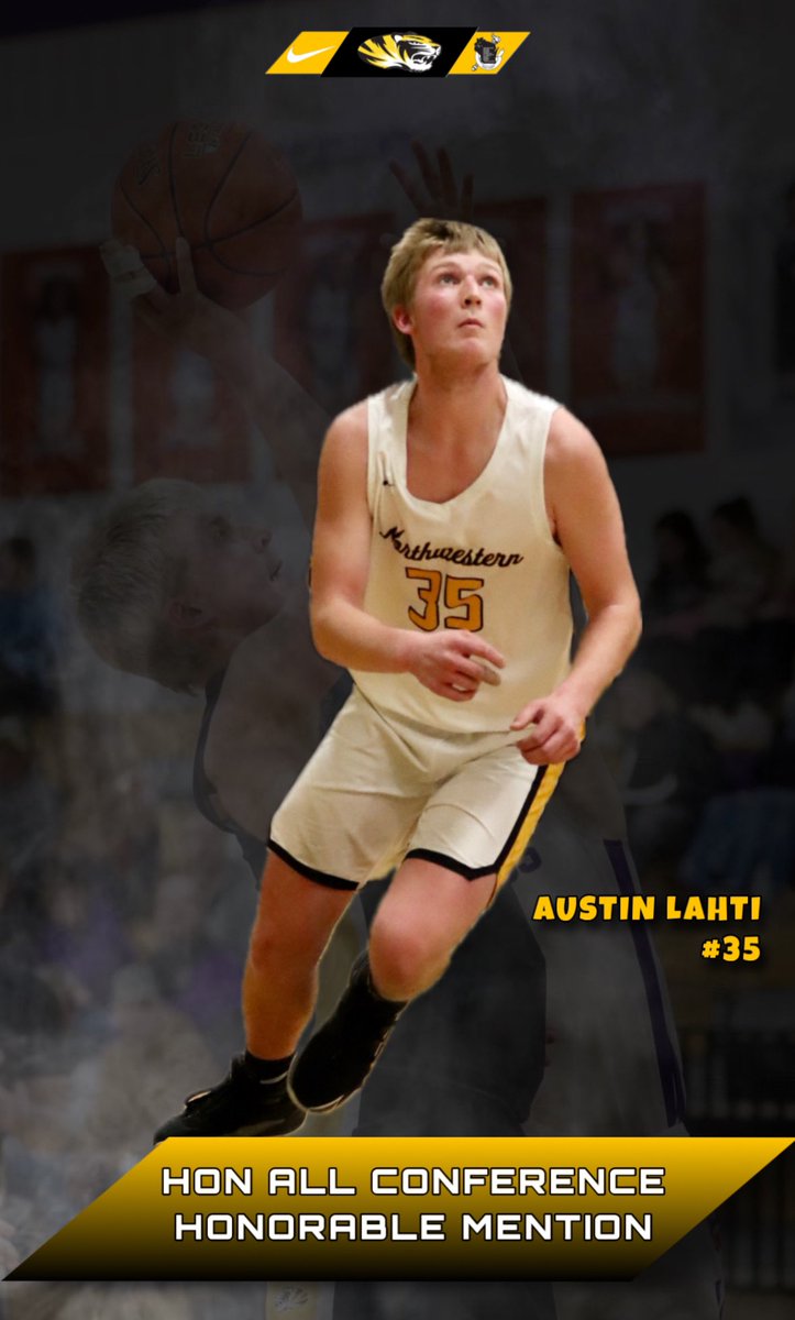 🏆ALL CONFERENCE🏆

3 Tigers were named to the Heart O’North All Conference team this year! 

🥇Boden Teal - 1st Team
🥇Kam Kroll - 1st Team 
🏅Austin Lahti - Honorable Mention 

Great teams have great players &amp; these 3 young men were all fantastic this season! CONGRATS FELLAS!