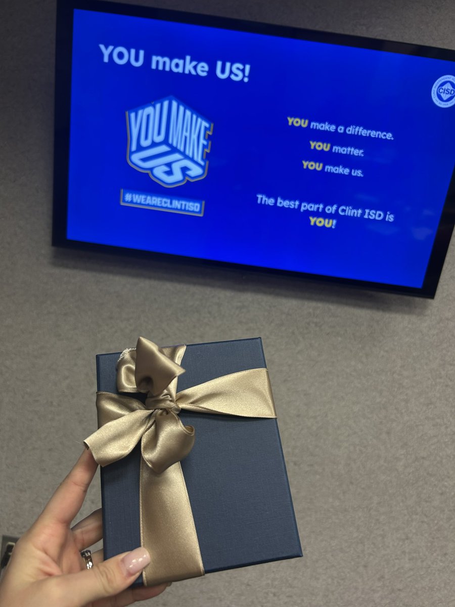 Feeling super special &amp; grateful at today’s CC meeting 🥰 
Thank you <a href="/ClintISD/">Clint ISD</a> for our beautiful gift 💙