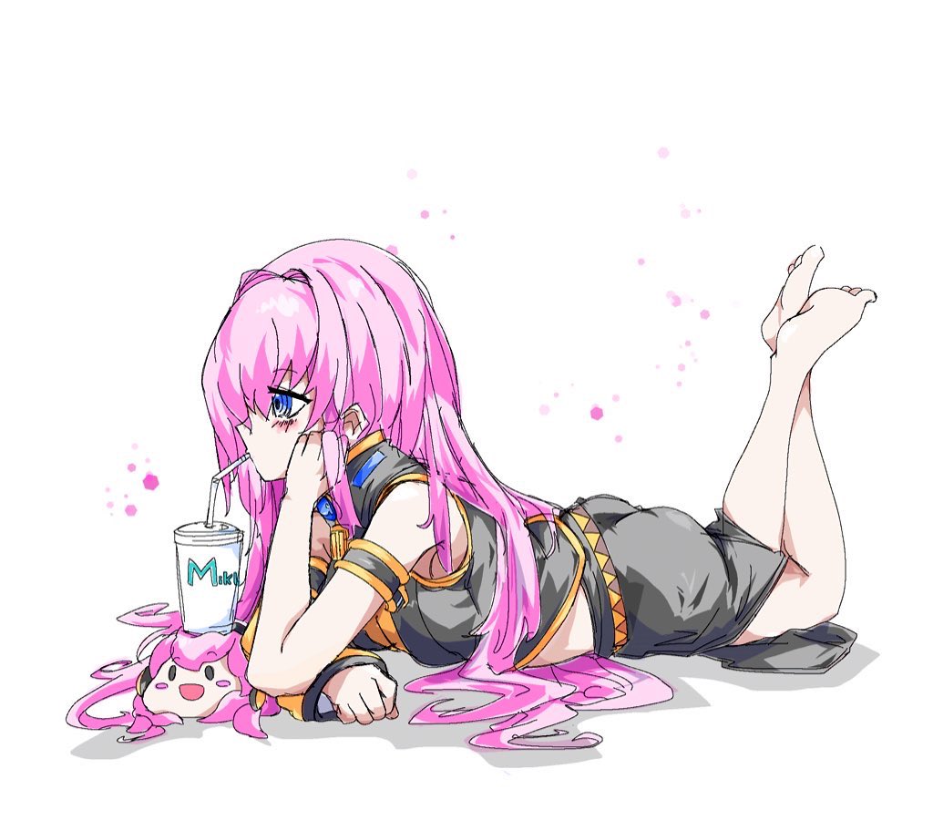 巡音ルカ ,たこルカ 「おはようダメージお仕事頑張ルカ 」|ヴォルさん.⚡️✌︎('ω'✌︎ )⚡︎のイラスト