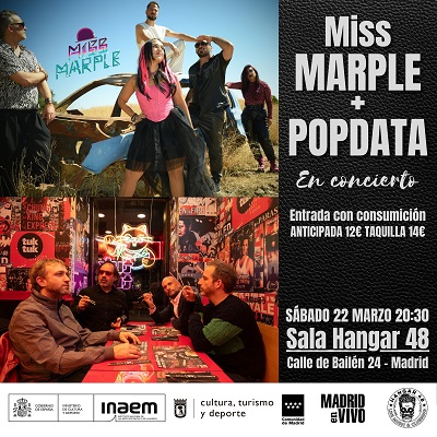 SaboraOcio (@saboraocio) on Twitter photo CONCIERTO MISS MARPLE + POPDATA. #MADRID
.
La banda madrileña POPDATA acaba de publicar su tercer single “Te Vuelvo A Perder” y lo presentarán en la Sala Hangar 48. Más información y planes en #Saboraocio 👉👉👉 cutt.ly/8tS66uD #popdata <a href="/POPDATA_Band/">POPDATA -MUSIC</a> <a href="/cuestiondmedios/">Cuestión de Medios</a> CONCIERTO MISS MARPLE + POPDATA. #MADRID
.
La banda madrileña POPDATA acaba de publicar su tercer single “Te Vuelvo A Perder” y lo presentarán en la Sala Hangar 48. Más información y planes en #Saboraocio 👉👉👉 cutt.ly/8tS66uD #popdata <a href="/POPDATA_Band/">POPDATA -MUSIC</a> <a href="/cuestiondmedios/">Cuestión de Medios</a>