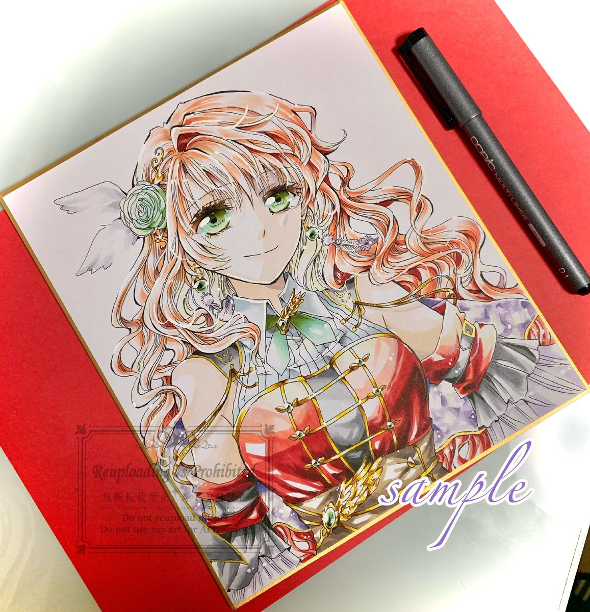 umeboshitter's tweet image. オリキャラのアウロラ。お淑やかver.