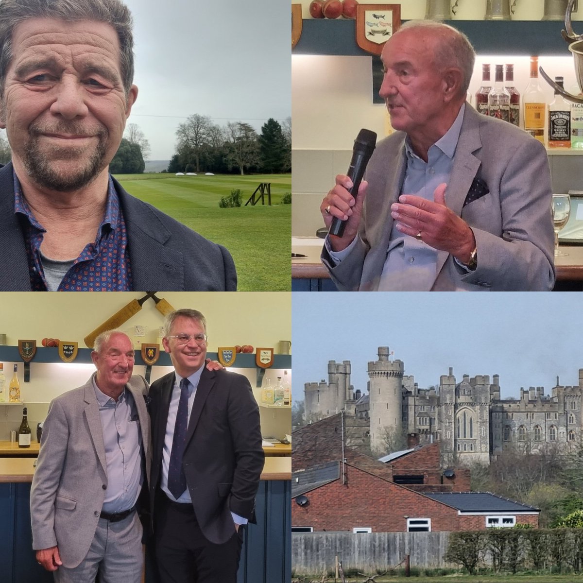 Martin Searle (@calneeagle) on Twitter photo Very pleasant weather to go to <a href="/FACCC_Cricket/">ArundelCastleCricket</a> for a pre-season lunch as one of <a href="/AG_Smithy/">Alan Smith</a>'s guests. The lunch was excellent, as were the company and Smithy's post-lunch talk, which was ably conducted by Alistair Subba Row.
3 Fulham fans, 2 Palace, 1 BHA on our table. No fights! Very pleasant weather to go to <a href="/FACCC_Cricket/">ArundelCastleCricket</a> for a pre-season lunch as one of <a href="/AG_Smithy/">Alan Smith</a>'s guests. The lunch was excellent, as were the company and Smithy's post-lunch talk, which was ably conducted by Alistair Subba Row.
3 Fulham fans, 2 Palace, 1 BHA on our table. No fights!