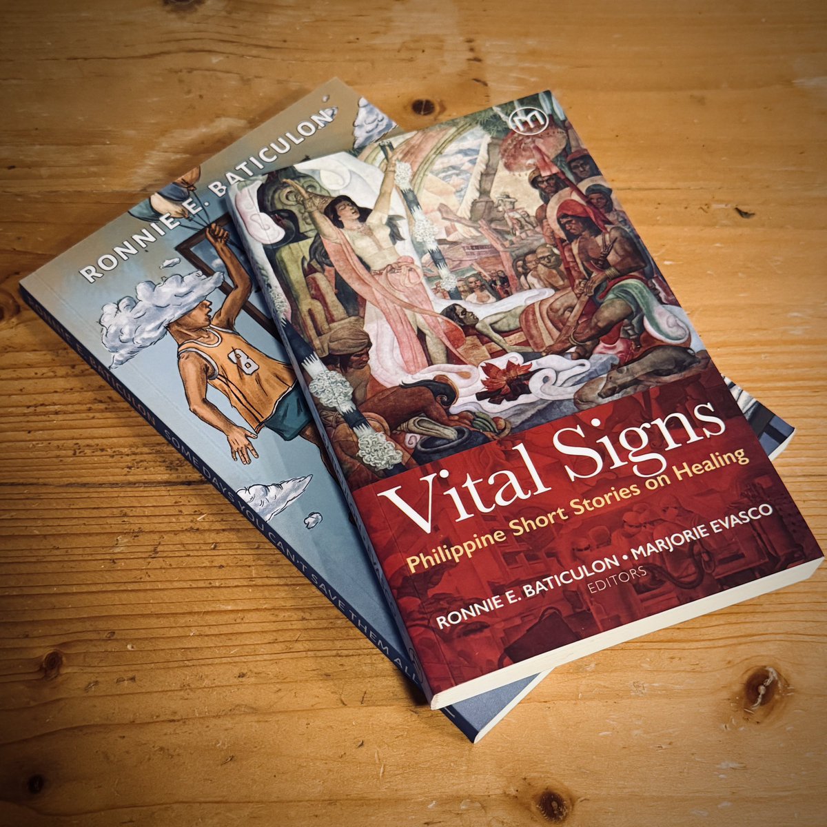 ronibats's tweet image. “Some Days You Can’t Save Them All” is a memoir, collecting my essays on medical school and neurosurgery training. “Vital Signs” is an anthology of classic and contemporary Philippine short stories on the art of healing, from the POV of doctors, patients, & caregivers.