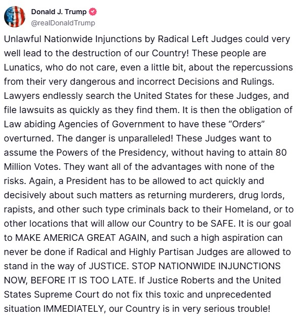 Donald J. Trump Posts From His Truth Social (@trumpdailyposts) on Twitter photo 