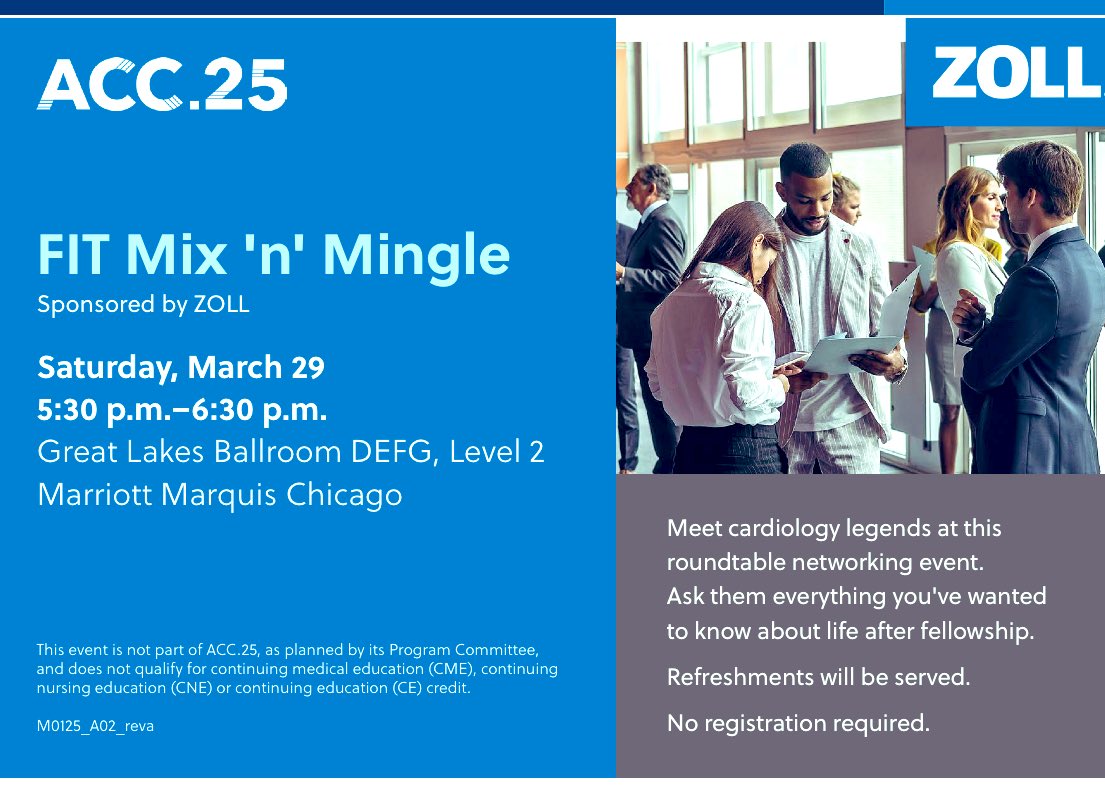 Pooh_Velagapudi's tweet image. #Residents, #MedicalStudents, #FIT, #WIC - check out the mix and mingle events being hosted at #ACC25! Great way to network with ACC members, colleagues, friends, and prominent faculty &amp;amp; exchange ideas… @ACCinTouch #ACCWIC #ACCFIT #ACCEarlyCareer