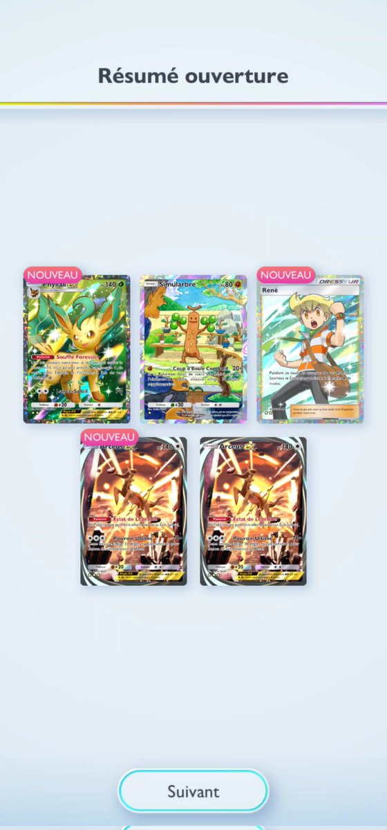 Gobzigob's tweet photo. @PokemonTCGP_FR Mon premier aujourd'hui même https://t.co/bbqdFPsYu5