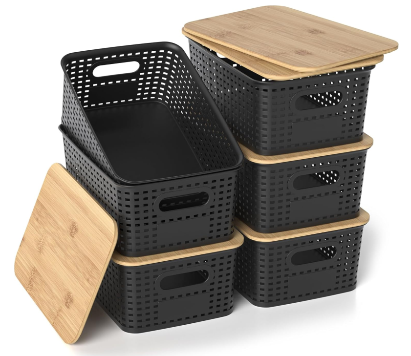 buggingdeals's tweet image. SAVE 30% I PROMO code 30FBE2HJ, through 3/23 while supplies last. I Plastic Storage Baskets with Bamboo Lids #StorageSolutions #OrganizeYourHome #DeclutterYourSpace #StorageBins
#BambooStorage #HomeOrganization
#StackableStorage #OrganizingMadeEasy
#StorageContainers #HomeStorage