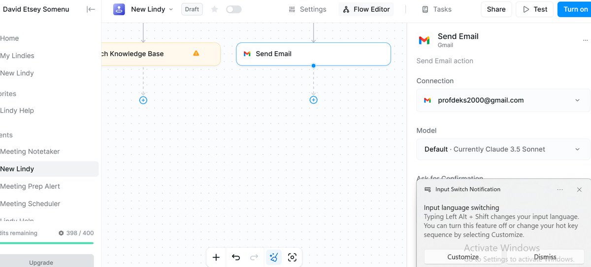 It's another day of the ALX AI Starter kit.

Today we did an automation using AI.

AI updates your cv, writes a cover letter and send an email to a recruiter on your behalf.

So refreshing.