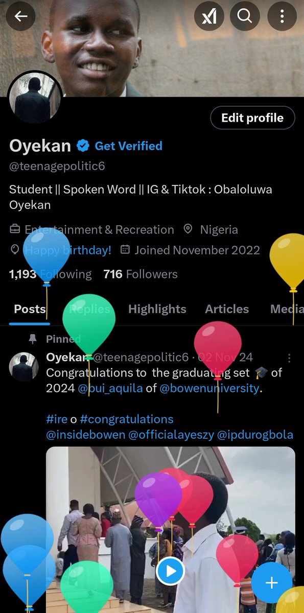 teenagepolitic6's tweet image. It's a new year
Thank you, Jesus.

#ire o #birthday #newage #grateful #celebration 
📸: @nb_shootwithvictory