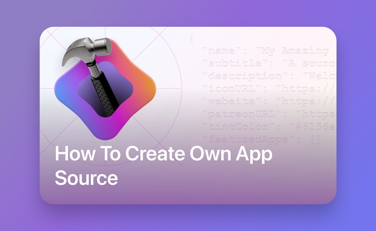 Today, we have radically updated our article on how to create your own app source (repository).
 We highly recommend that everyone interested in building their own app catalogs and contributing to the development of sideloading on iOS take a look at it. The new method is