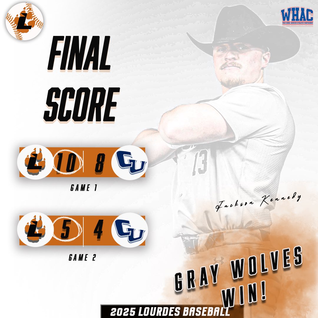 GRAY WOLVES WIN 🤠

Coming home with 2️⃣ DUBS 🧹⚾️

(<a href="/BaseballLourdes/">Lourdes Baseball</a>)

#PawsUp 🐺