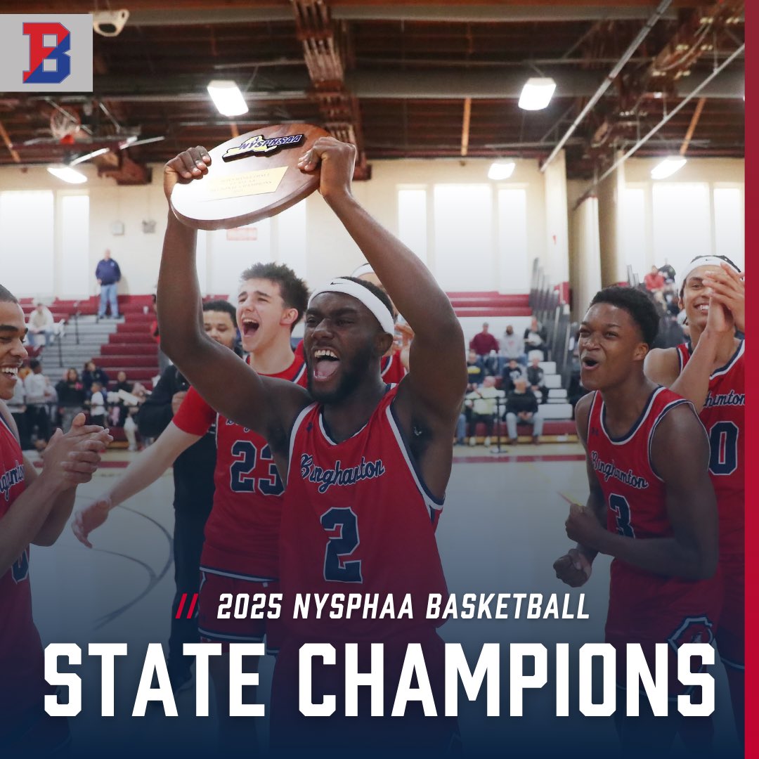 Did someone say #MarchMadness? 

Congratulations to Binghamton City School District Boys Basketball the NYSPHAA State Champions!