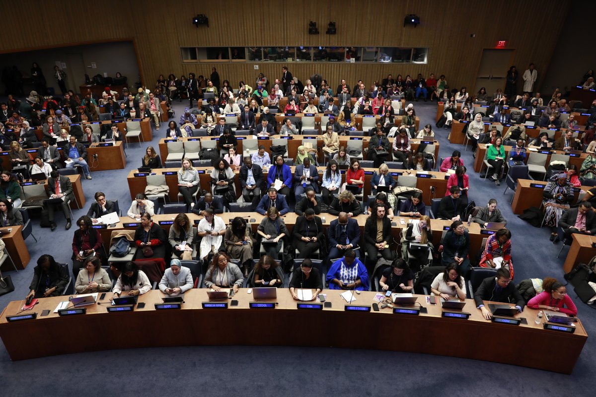 UN_Women's tweet image. ✨CSW69: A Milestone for Gender Equality✨ 

🤝 Political Declaration adopted by consensus!
🤩 New record: Over 5,845 civil society participants!

As #CSW69 ends &amp;amp; #CSW70 begins, it’s time for bold action, funding, &amp;amp; political will #ForAllWomenAndGirls.

📸unwo.men/3Gip50Vmyv5