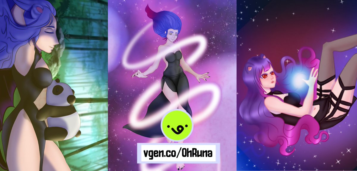 Oficialmente tenemos Vgen! Espero puedan darme todo su apoyo por allá, hermosuras.

#ohruna #vampandas #digitalart #VGenComm 
vgen.co/OhRuna