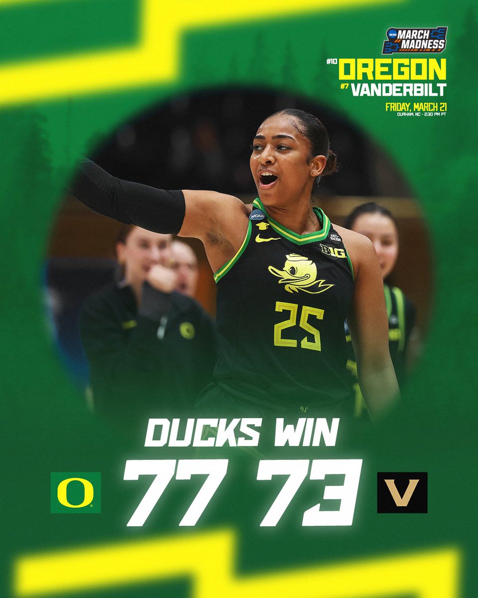 MARCHING. ON!

#GoDucks x <a href="/MarchMadnessWBB/">NCAA March Madness</a>
