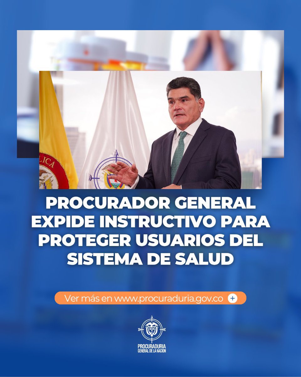 El Procurador General Gregorio Eljach envió un instructivo a todos los procuradores regionales, provinciales y municipales para que entren a defender los derechos de los usuarios del servicio de salud.

👉 lc.cx/-PbkPx