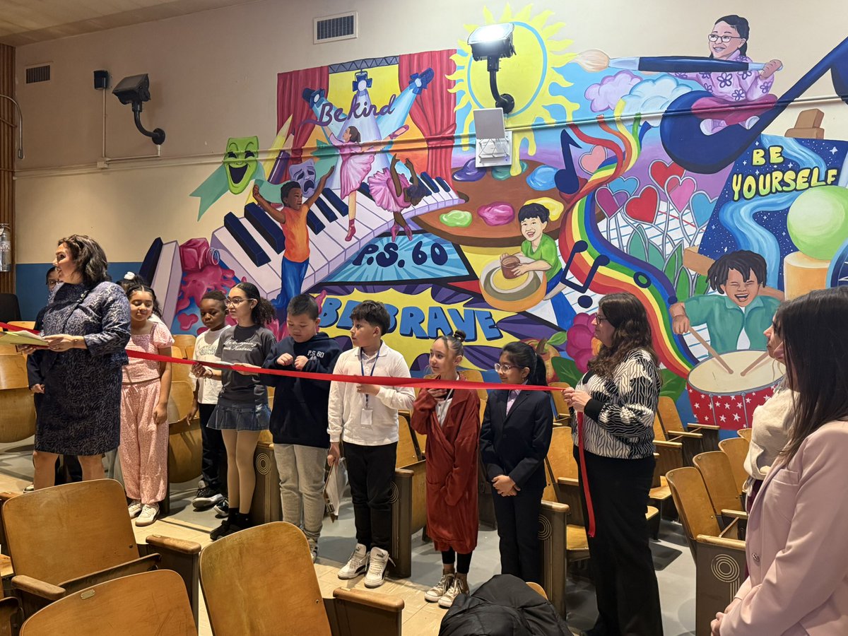 ArtEd PS 60Q (@arted60q) on Twitter photo We are proud to share our completed mural with the community! Thank you to <a href="/JoannAriola32/">Joann Ariola NYC Council District 32</a> <a href="/2020schools/">ThriveCollective</a> for this special opportunity. We are 🥰 grateful and proud. <a href="/literacy_fox/">literacy_fox</a> <a href="/MrsHarrisonPS60/">Jackie Harrison</a> <a href="/D27NYC/">Community School District 27</a> <a href="/NYCSchools/">NYC Public Schools</a> <a href="/nycoasp/">NYC Public Schools Arts Office</a> <a href="/NYCMayorsOffice/">NYC Mayor's Office</a> We are proud to share our completed mural with the community! Thank you to <a href="/JoannAriola32/">Joann Ariola NYC Council District 32</a> <a href="/2020schools/">ThriveCollective</a> for this special opportunity. We are 🥰 grateful and proud. <a href="/literacy_fox/">literacy_fox</a> <a href="/MrsHarrisonPS60/">Jackie Harrison</a> <a href="/D27NYC/">Community School District 27</a> <a href="/NYCSchools/">NYC Public Schools</a> <a href="/nycoasp/">NYC Public Schools Arts Office</a> <a href="/NYCMayorsOffice/">NYC Mayor's Office</a>