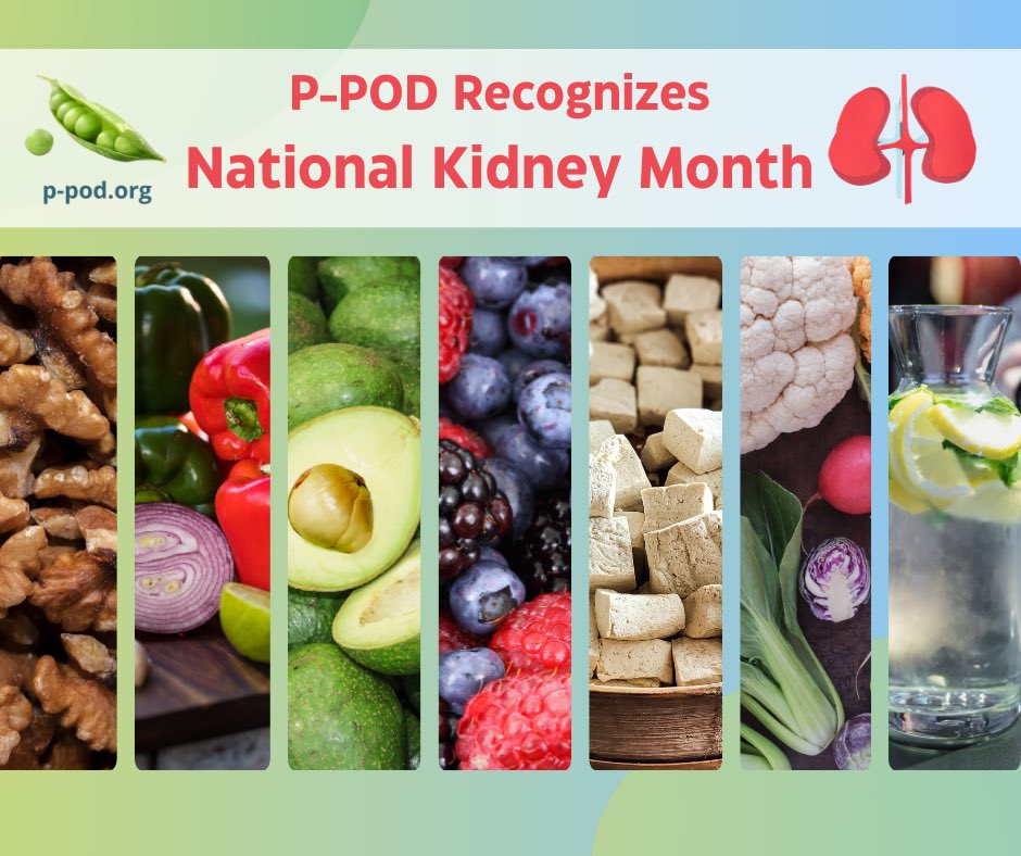 Per the CDC, &gt;1 in 7 US adults are estimated to have chronic kidney disease, affecting  ~35.5 million people. As 1 of our 15 Core Topics we strive to raise awareness of the impact #plantbasednutrition and #lifestyle have on #kidney health. Go to agenda.p-pod.org for info