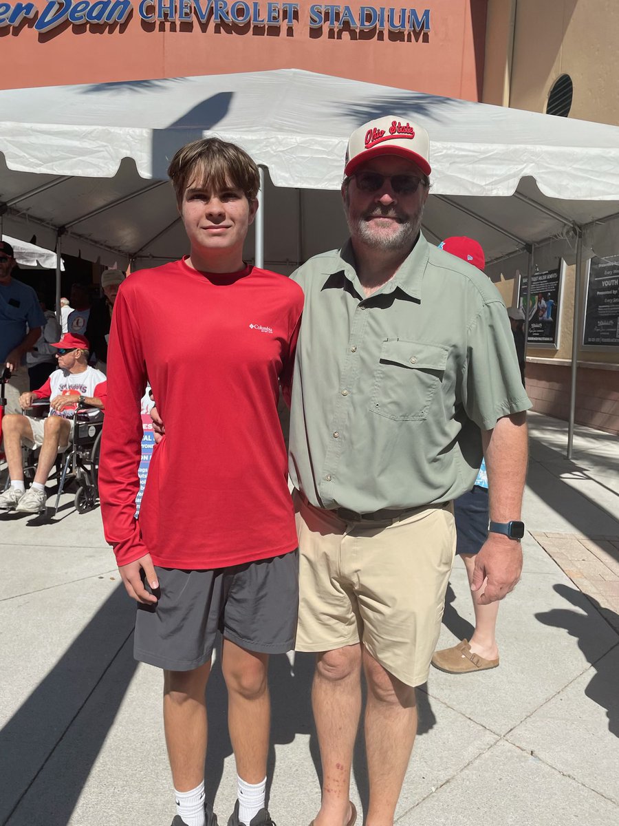 Had a great time with my boy watching Spring Training today!