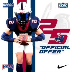 Im excited to announce that I have received an offer from⭐️ <a href="/SCWarriorFB/">Sterling College Football</a> <a href="/FCamFB/">Flin Cameron</a> <a href="/Coach_Sal/">Salvador Guerrero</a> <a href="/CatoosaFootball/">Catoosa Football</a>