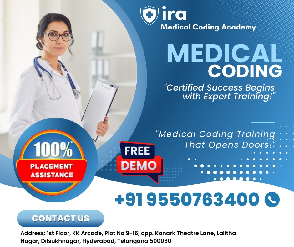 IraCoding's tweet image. IRA Medical Coding Academy
"Learn. Code. Succeed. Enroll Today!"
#MedicalCodingTrainingJoinNow
#StartYourMedicalCodingCareerToday
#CertifiedMedicalCodersInTheMaking
#MedicalBillingAndCodingTraining
#JoinNowForMedicalCodingSuccess
#LearnMedicalCodingWithExperts