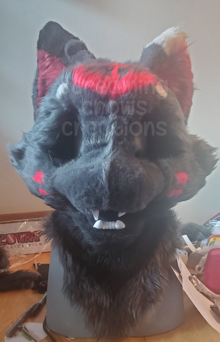 Couple wips for a kitty cat comm! #FursuitFriday