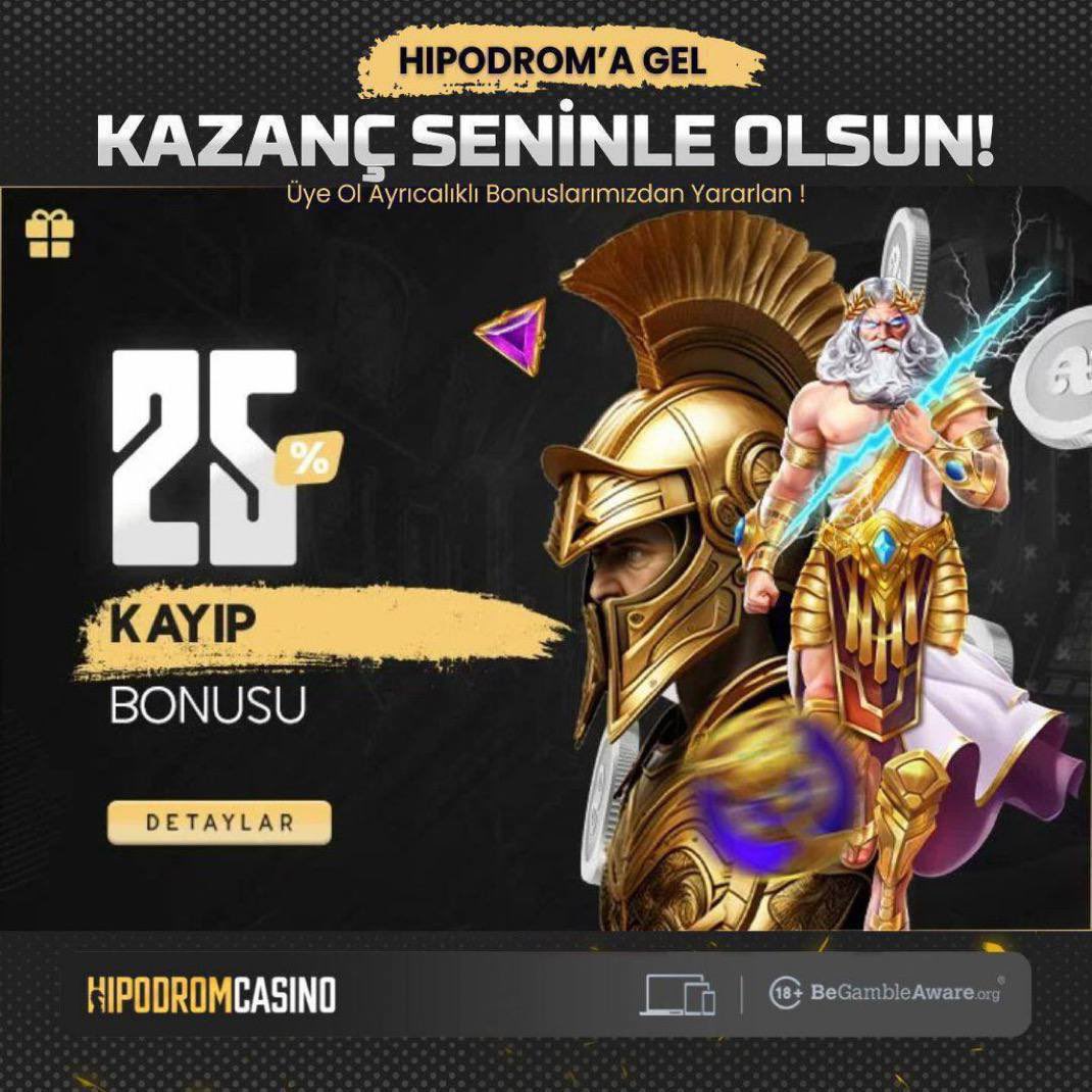 🪙 #Hipodromcasino'da %25'e varan Kayıp Bonusu!

🚫 Kaybetmek Yok, Yeniden Kazanmak Var!

⭐️ Kolay çevrim ile bahis keyfinizi devam ettirin!

🍀 Kayıplarınızı hafifletin ve tekrar şansınızı deneyin!

🪙 Hepsi ve daha fazlası için doğru adres 👇

🔱 t2m.io/Hipodromgiris