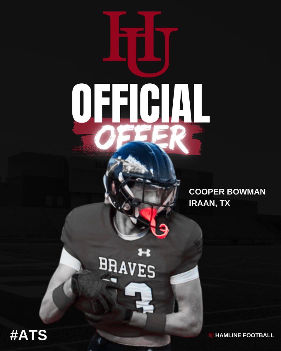 cooperbowman13's tweet image. Blessed to receive an offer from @HamlineFootball , Thank you to Coach Taylor and Coach Brown for this opportunity. #PipeUp @HUPipers