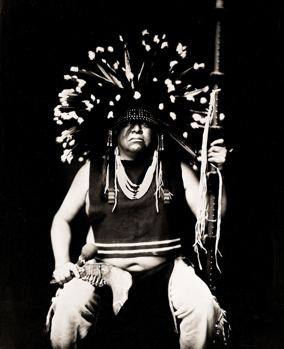 Narcisse (Dusty) Warren Olson, Mandan / Hidatsa captured for the first time in the historic wet plate collodion process of silver on glass for the series "Northern Plains Native Americans: A Modern Wet Plate Perspective".  He is a member of the Hidatsa Crazy Dog Society.
