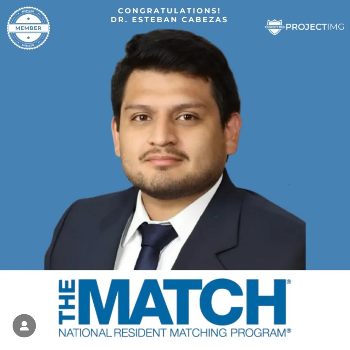 ProjectImg's tweet photo. Congratulations, Dr. Esteban on matching! ☘️🫵🏽
#match2025 #pimg https://t.co/0Gr4dIavu9