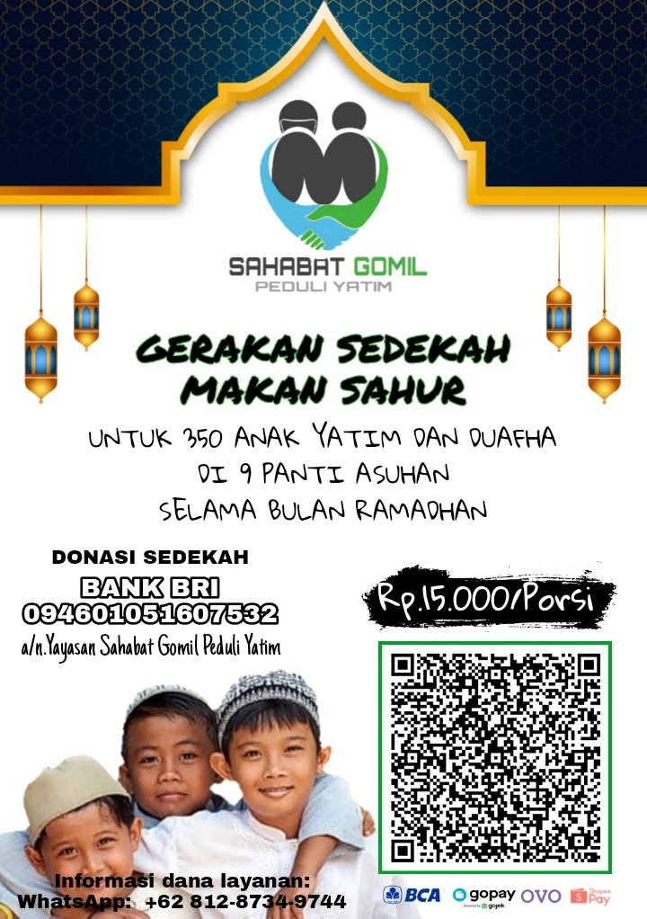 Rifaanzzx's tweet photo. Bismillah
Yuk salurkan zakat, Infaq dan sedekah terbaik menjelang akhir Ramadhan
Rek Infaq dan sedekah
Bank BRI
094601051607532
A/N Yayasan Sahabat Gomil Peduli Yatim
#RamadhanDay22 https://t.co/NmE2Qd3jbl